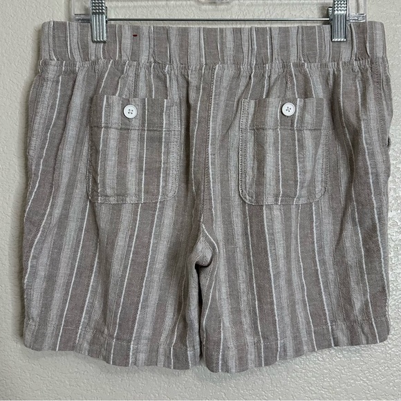 Talbots Linen Blend Drawstring Pull On Shorts, Size 10p - Picture 5 of 10